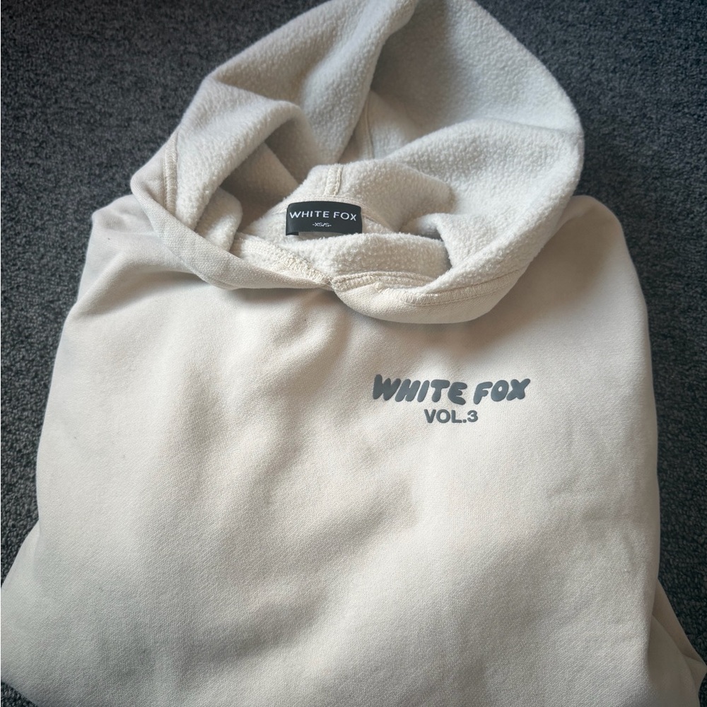 White Fox Boutique Cream Hoodie